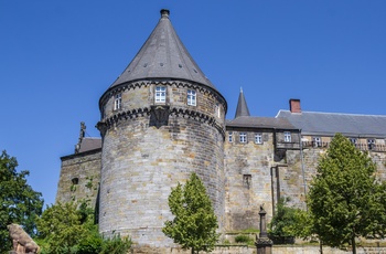 Middelalderborgen Burg Bentheim i Nordtyskland