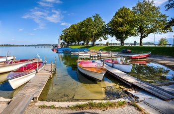 Både på Chiemsee søen i Bayern, Sydtyskland