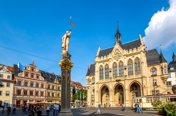 Rådhuset i Erfurt, Thüringen i Midttyskland