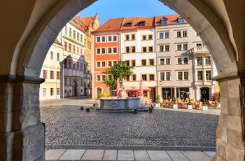 Bytorv i byen Görlitz, Midttyskland