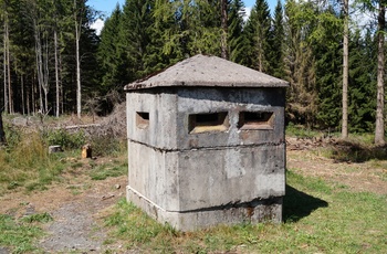 Vagtbunker ved den tidligere grænse mellem Øst- og Vesttyskland i Harzen