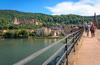 Heidelbergs gamle bro- Alte Brücke i Sydtyskland