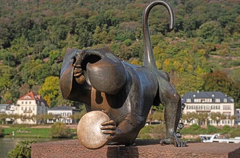 Bronzeskulpturen Heidelberg Brückenaffe, Sydtyskland