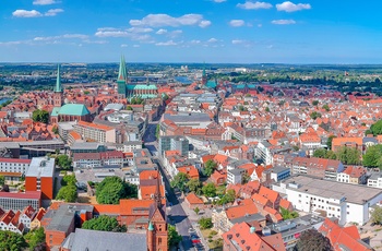 Panoramabillede af Lübeck, Nordtyskland