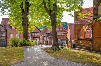 Hyggelig plads i byen Mölln, Nordtyskland