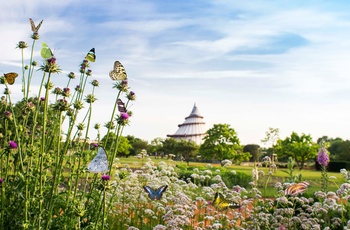 Millenniumtårnet i Elbauenpark i Magdeburg, Midttyskland