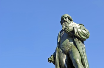 Statue af Gutenberg i Mainz, Midttyskland