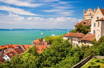 Udsigt til Bodensee fra Mersburg, Tyskland