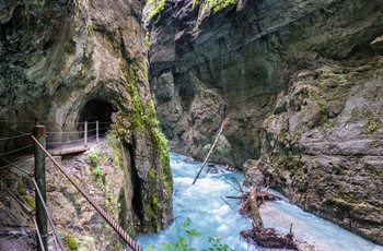 Partnachklamm-kløften i Bayern, Sydtyskland