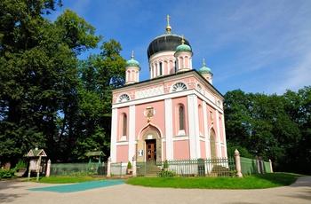 Kirken i den russiske koloni iAlexandrowka i Potsdam, Brandenburg i Tyskland
