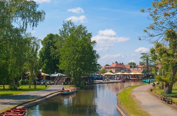 Kanal i Lübbenau, Brandenburg i Tyskland