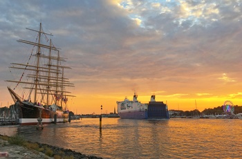 Den 4-mastede Bark Passat i Travemünde, Nordtyskland