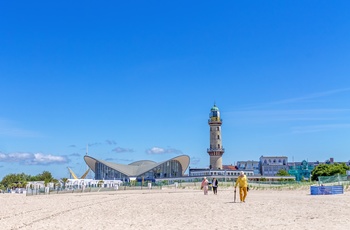 Stranden i Warnemünde, Nordtyskland