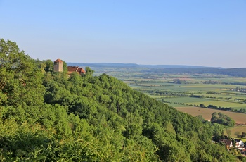 Landskab i Weserbergland i Niedersachsen, Nordtyskland