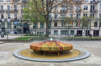 Kochbrunnen-springvandet i Wiesbaden, Tyskland