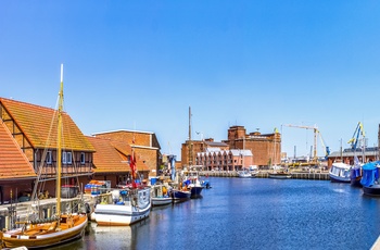 Havnebyen Wismar i Nordtyskland