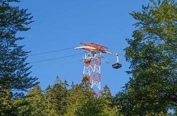 Kabelbane til toppen af Tysklands højeste bjerg Zugspitze, Sydtyskland