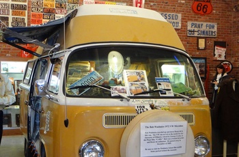 Bob Waldmire´s VW camper i Route 66 Hall of Fame and Museum, Pontiac