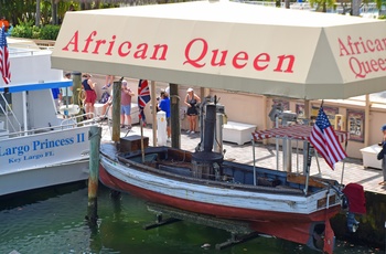MC-tur Florida Rundt og Daytona - dag 9: Vi stopper ved båden "African Queen" langs Overseas Highway
