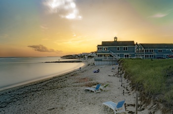 Solnedgang på Nantucket Island - Massachusetts