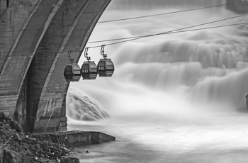 Numerica Skyride under Monroe Street Bridge i Spokane - USA