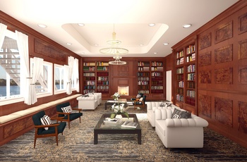 AQSC, American Countess hjuldamper, bibliotek - USA