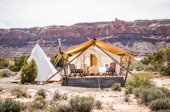 Glamping i Arches - Suite og tepee