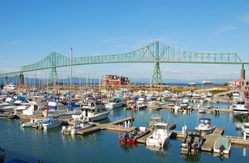 Astoria Megler Bridge - bro over Colorado floden mellem Oregon og Washington - USA