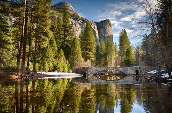 USA Californien Yosemite National Park Stoneman Bridge