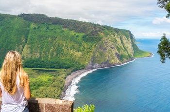 Udsigt til Waipio Valley på Hawaii Big Island - USA