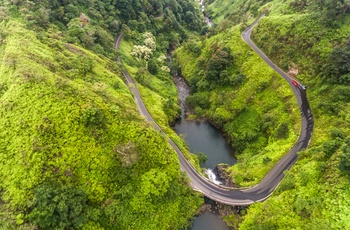 Vejen mod Hana på øen Maui - Hawaii i USA