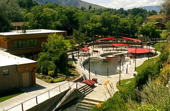 Varme kilder i Lava Hot Springs i Idaho, USA