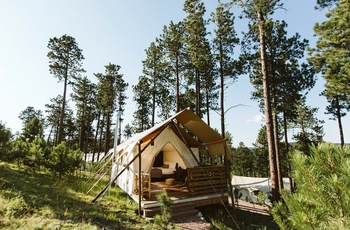Glamping i Mount Rushmore, Deluxe telt