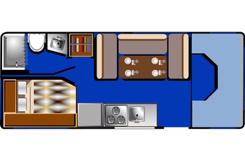 Road Bear autocamper C23-25 Type M - Dag - USA