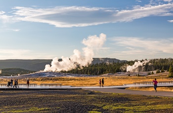 USA Yellowstone National Park Old Faithful Geyser