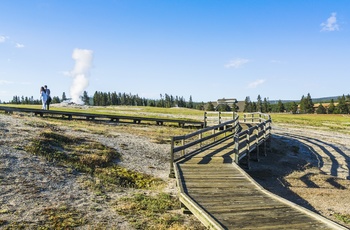 USA Yellowstone National Park Old Faithful Geyser