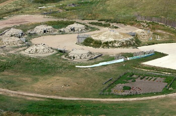 MHA Earthlodge Village ved New Town i North Dakota 