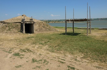 MHA Earthlodge Village ved New Town i North Dakota 