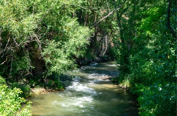 Portneuf River tæt på Lava Hot Springs i Idaho, USA