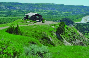 Udsigtspost i Theodore Roosevelt nationalpark 