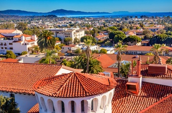 Udsigt over Santa Barbara i Californien, USA