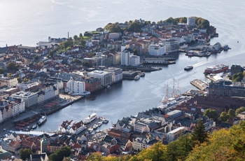 Udsigt mod Nordnes fra Fløyen