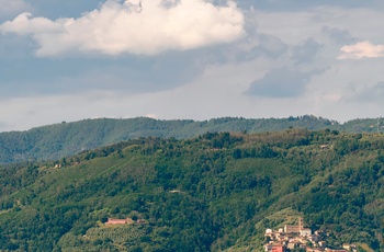 Udsigt fra Montecarlo di Lucca i Toscana - Italien