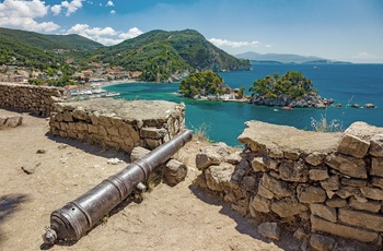 Udsigt fra fæstningen i Parga - Grækenland