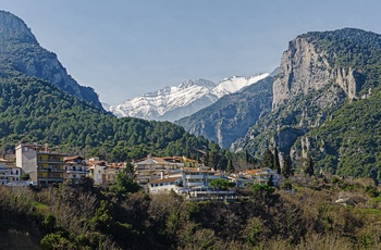 Udsigt mod Olympus-bjerget fra Litochoro - Gækenland