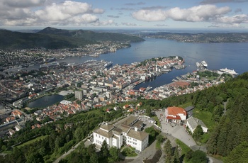Udsigt over Bergen fra Fløyfjeldet