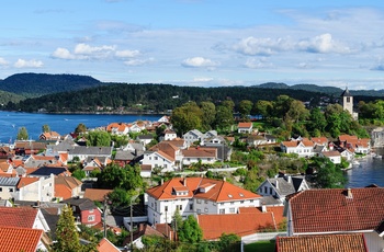 Udsigt over Brevik, Norge