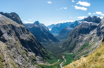 Udsigt over Fiordland National Park - New Zealand