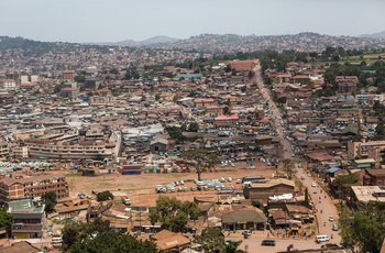 Udsigt over Kampala - hovedstaden i Uganda