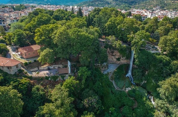 Udsigt til "vandets by" Edessa - Grækenland